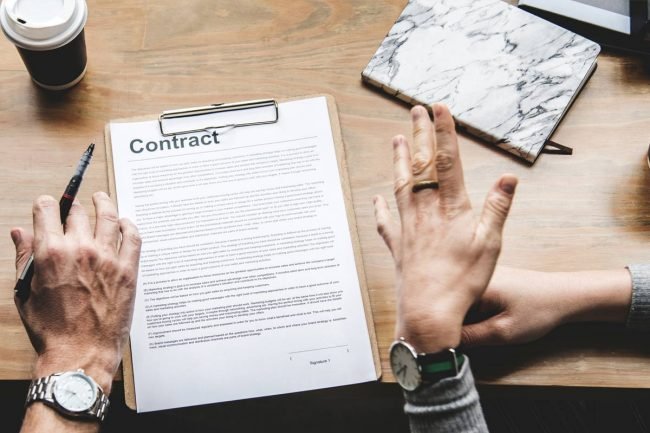 overeenkomst voor het pakket